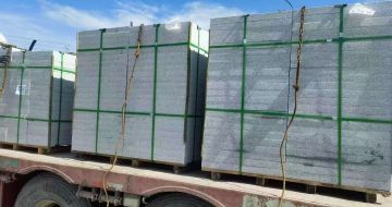 东营 芝麻白花岗岩地铺石装车日常