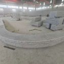 东营 芝麻白异形坐凳，自然面光面弧形加工