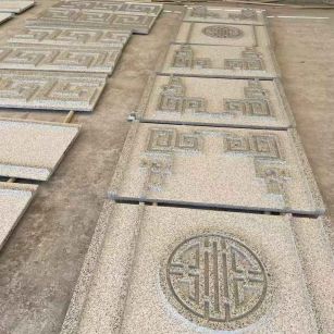 东营 白麻花岗岩外墙立面雕刻板