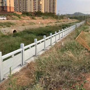 东营 白麻河道栏杆效果展示图