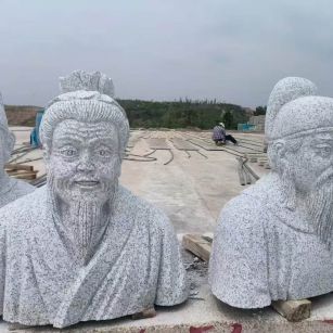 东营 白麻花岗岩石材人物立体雕刻