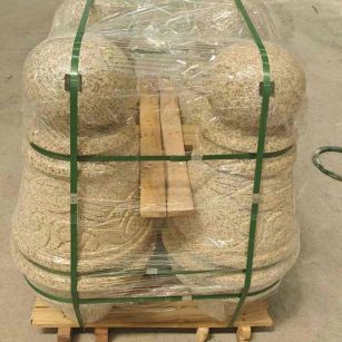 东营 黄金麻异形定制雕花——棒棒糖挡车柱