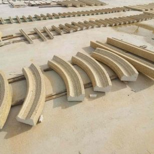 东营 黄金麻花岗岩别墅线条