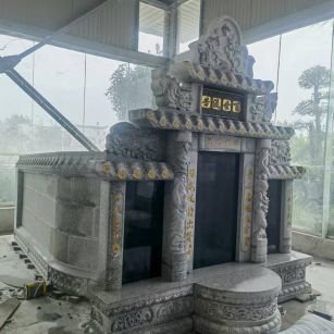 东营 芝麻白墓碑效果展示图