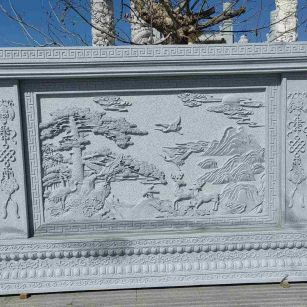 东营 芝麻白大型照壁，屏风，影壁