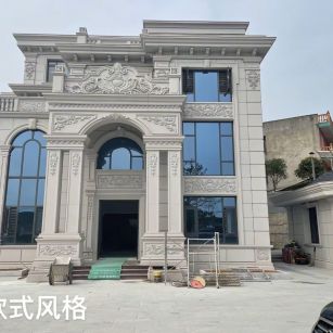 东营 白麻花岗岩别墅外墙干挂