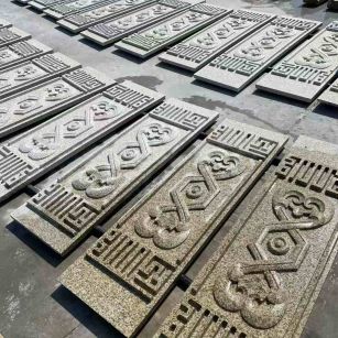 东营 黄金麻花岗岩外墙雕刻板