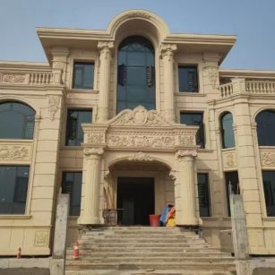 东营 黄金麻花岗岩别墅外墙干挂