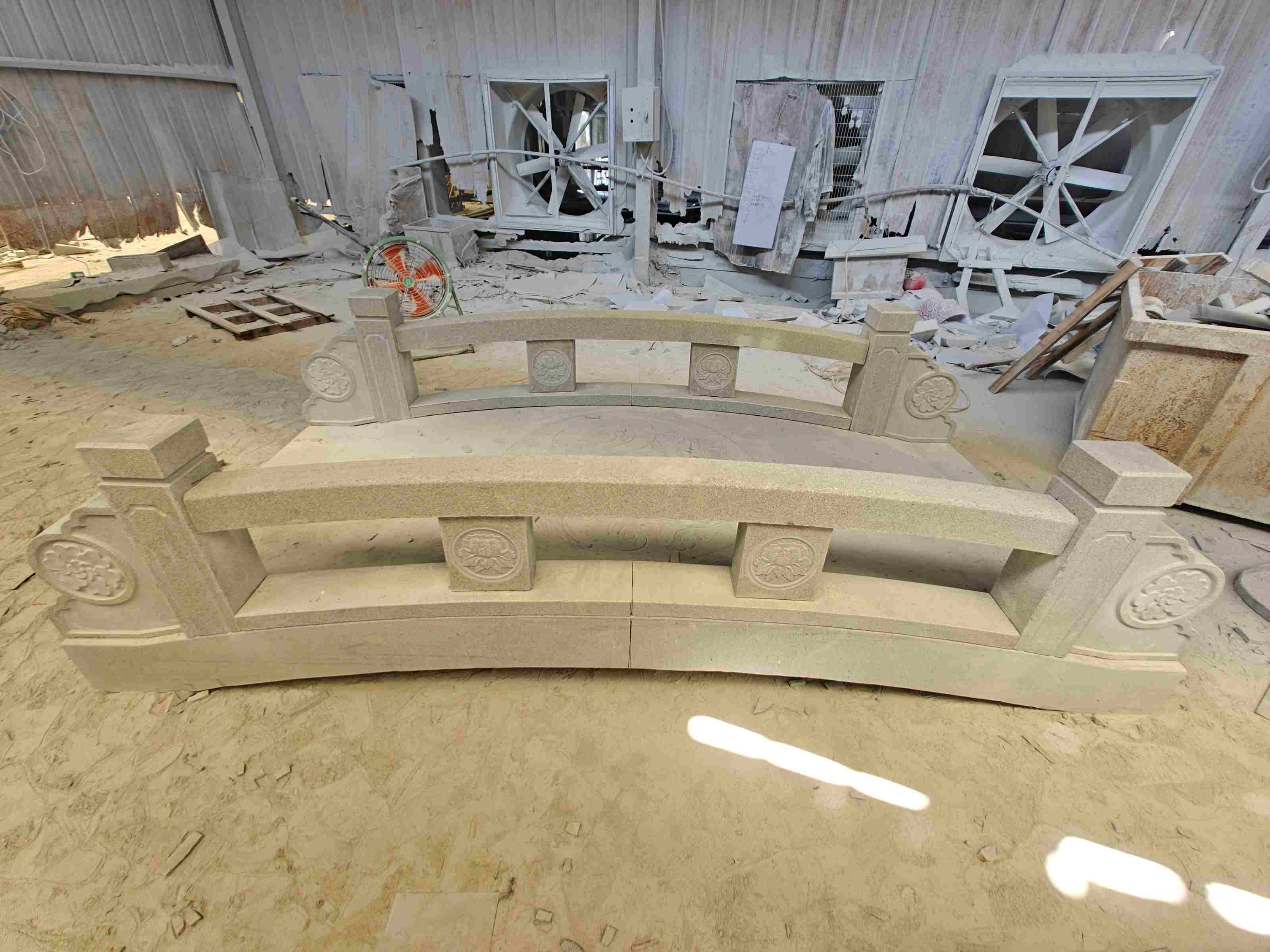 东营 芝麻灰花岗岩异形加工-拱桥，石桥