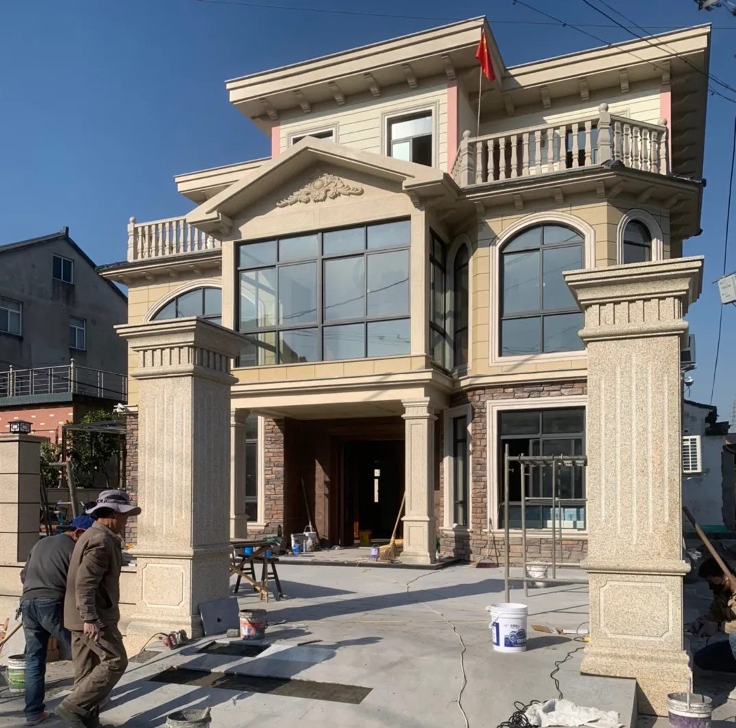 东营 黄金麻花岗岩荔枝面别墅外墙干挂私家专属