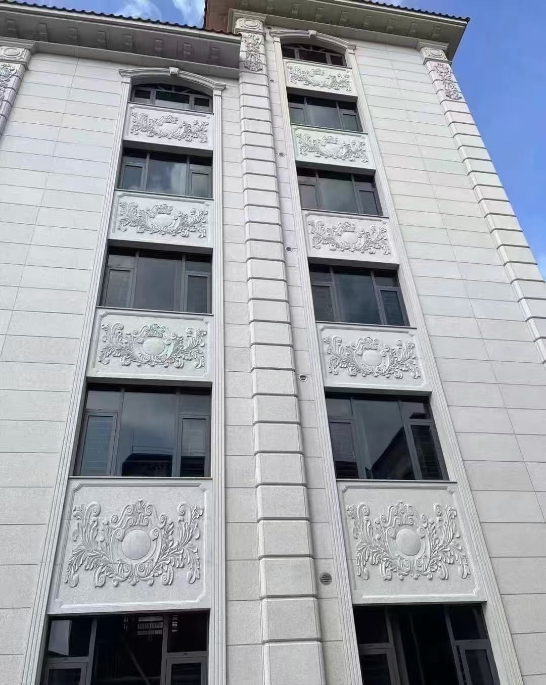 东营 白麻荔枝面花岗岩别墅外墙干挂