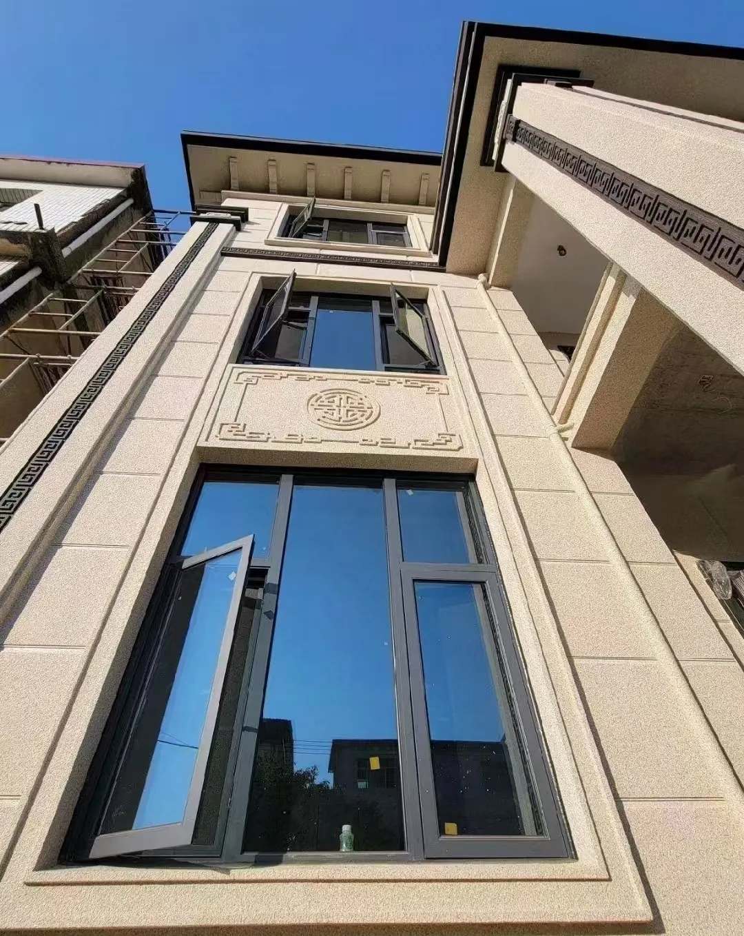 东营 黄金麻荔枝面别墅外墙干挂效果展示